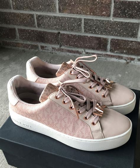 michael kors pink tennis shoes